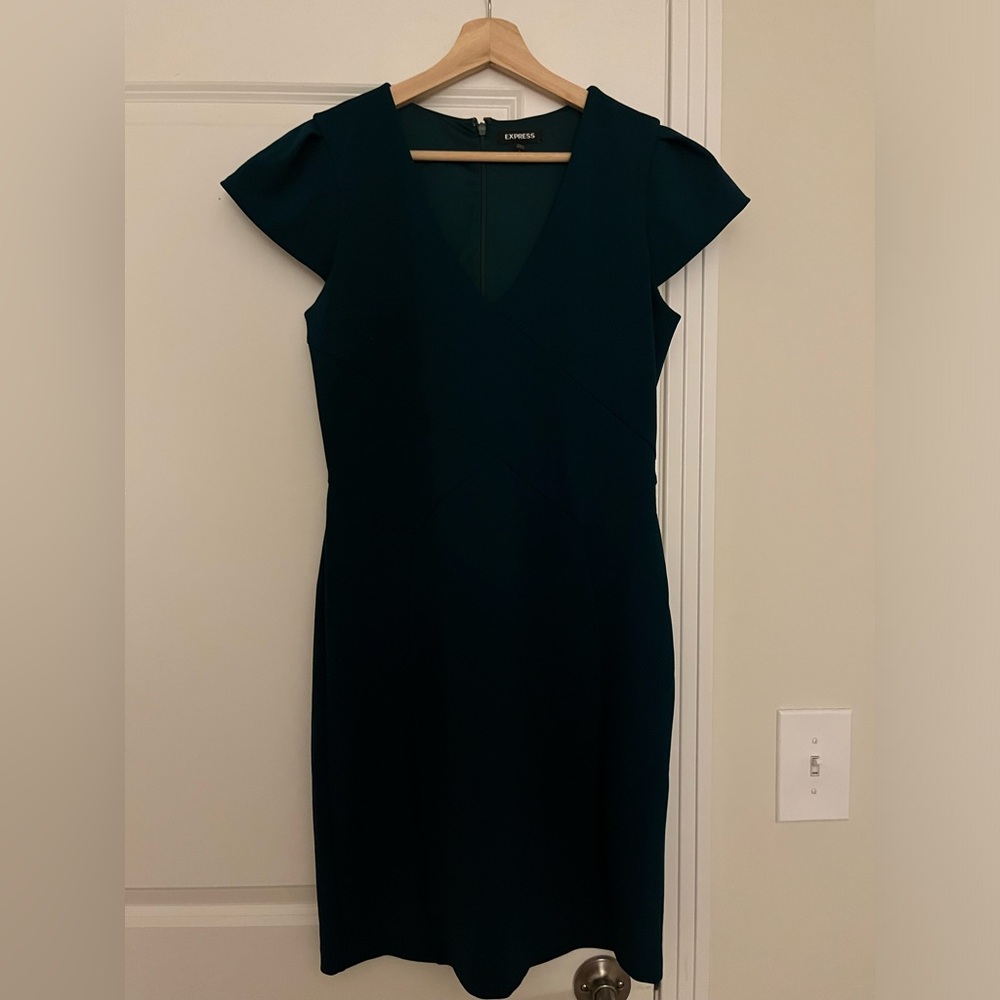2 for 1! Express Teal and Wine Sheath Dresses